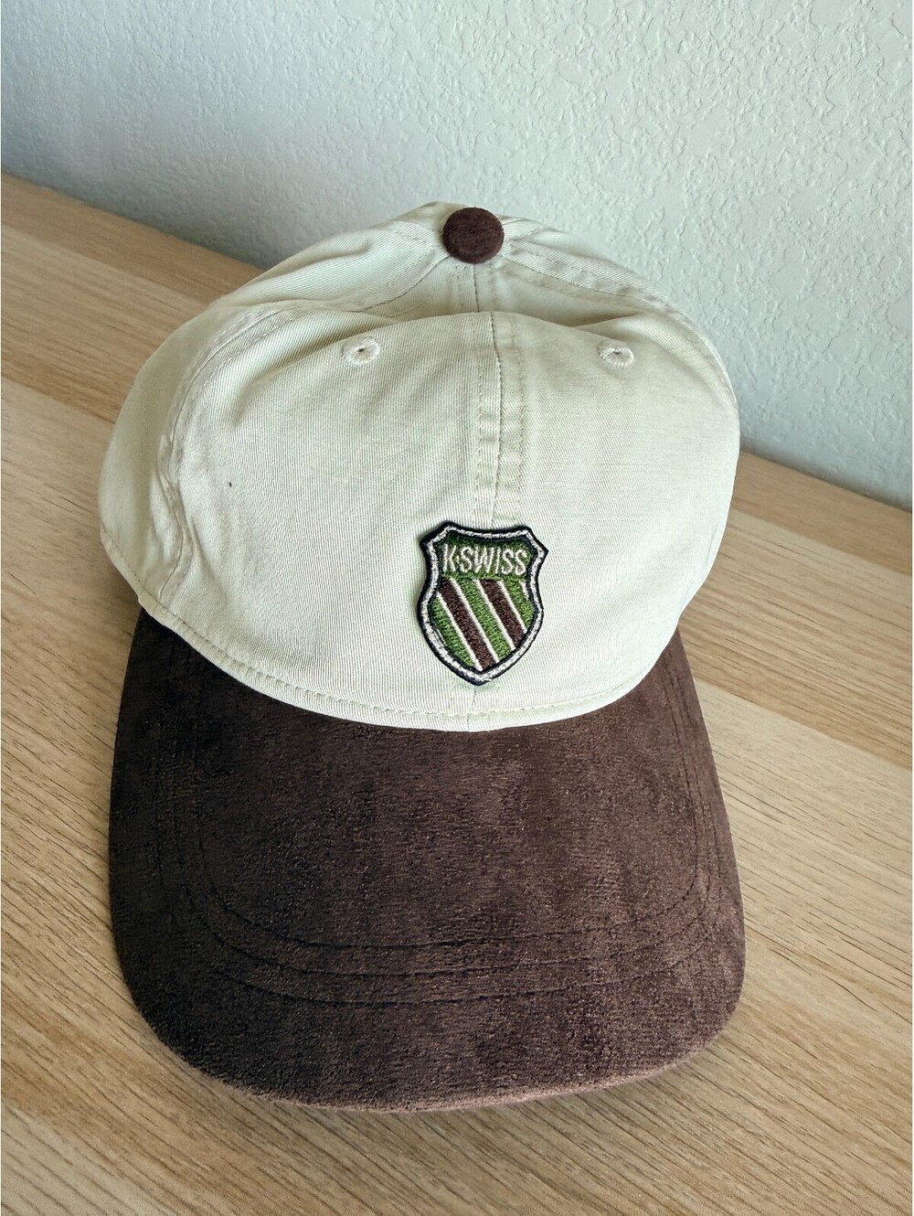 Stadium x K-Swiss Twill Cap Hat Castle Wall Brown Suede Brim Adjustable OS